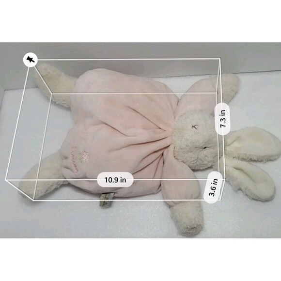 Bunnies By the Bay Blossom Bunny 11" Lovey – Pink Sweet Bun Carrots Collection - Picture 4 of 12